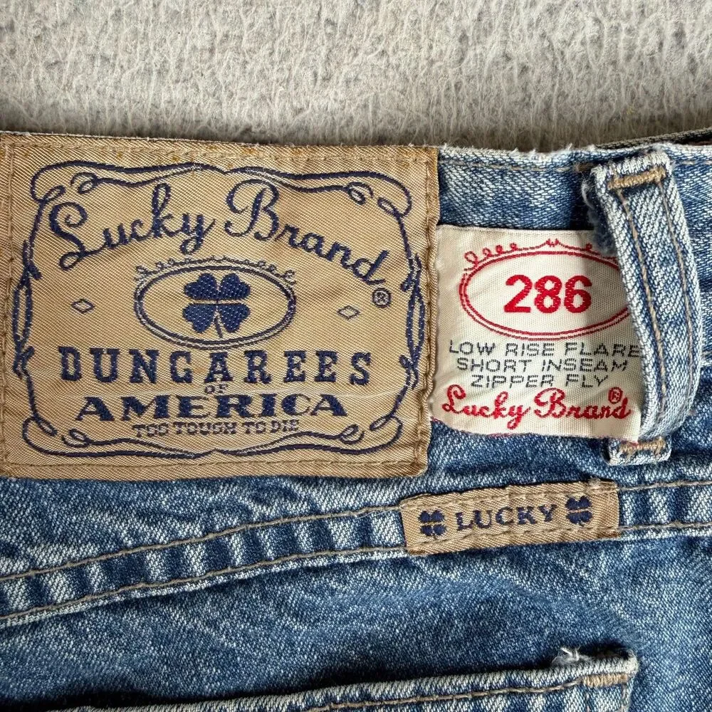 LUCKY BRAND 286 Jeans Women 10/30 Blue Low Rise Flare Medium Wash USA Made 30x30
